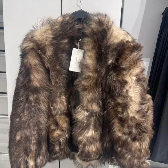 H&M Studio Reversible Shearling Jacket - Picture 7 of 8